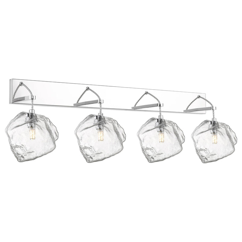 63131LED'sP-MSS/CLR 4 Light Wall / Vanity in Mirrored