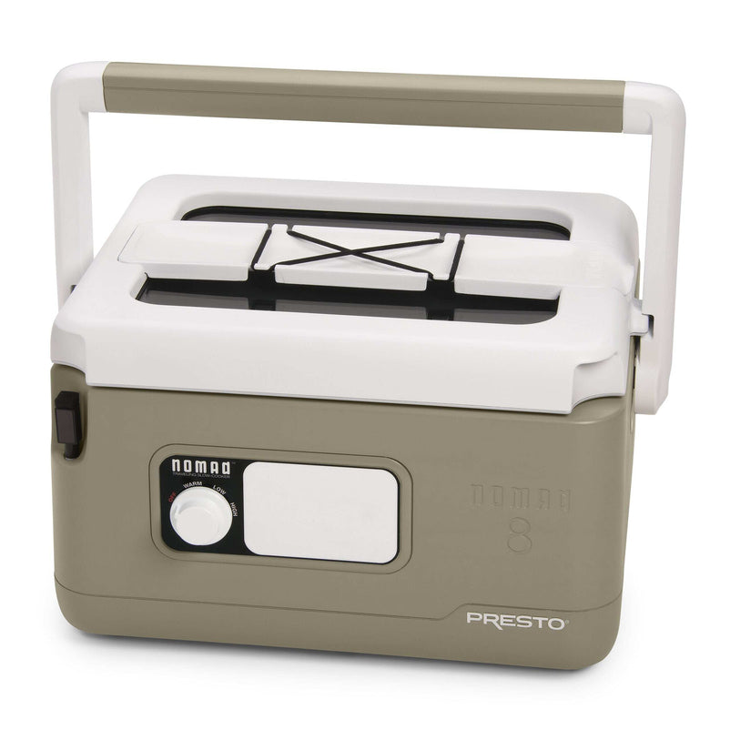 Presto 8-Quart Nomad Traveling Slow Cooker with Cool-Touch Design, Locking Lid & Removable Nonstick Pot
