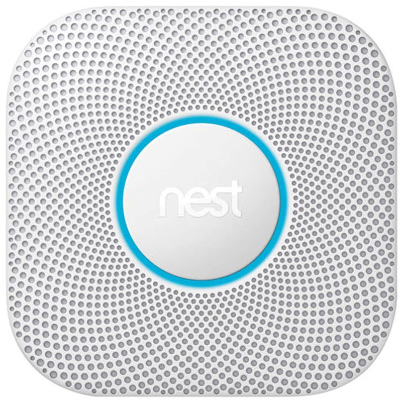 Google Nest Protect 2nd Gen Wired Smoke & CO Alarm with Voice Alerts and Phone Notifications