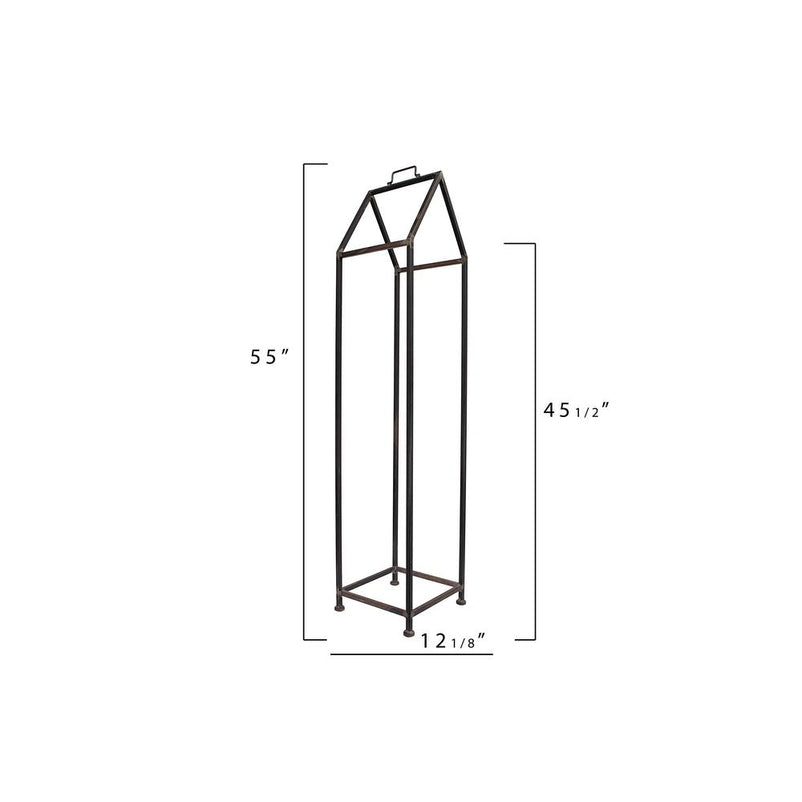 3R Studios House Shaped Metal Log Holder