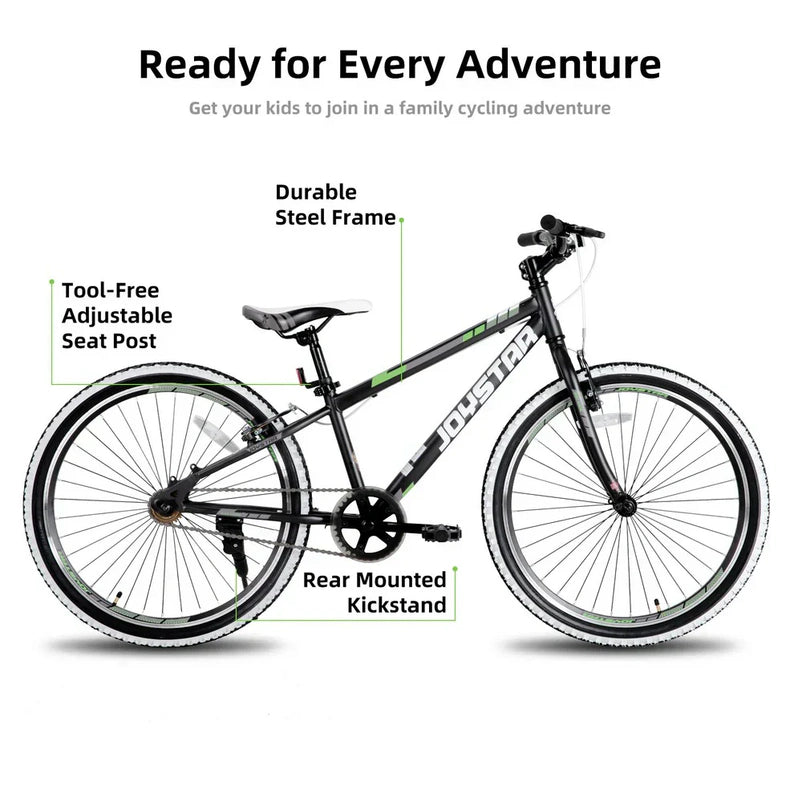 JOYSTAR Lubbock 20" 24" Kids Mountain Bike Single Speed Bicycle