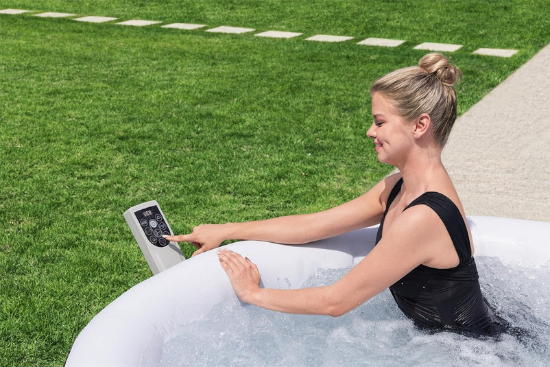 Inflatable Hot Tub Spa (71" x 26") | Portable Hot Tub with 2 Covers (1 Energy-Efficient Thermal Cover and 1 Standard Cover) | Fits Up to 2-4 Persons | Black
