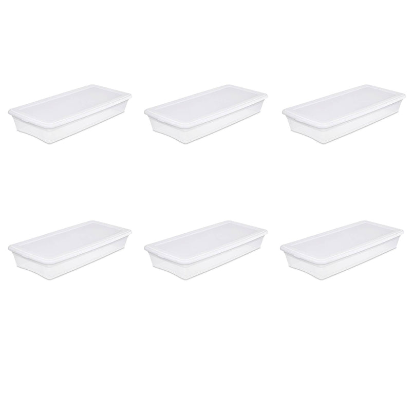 41 Quart Storage Box- White Case of 6