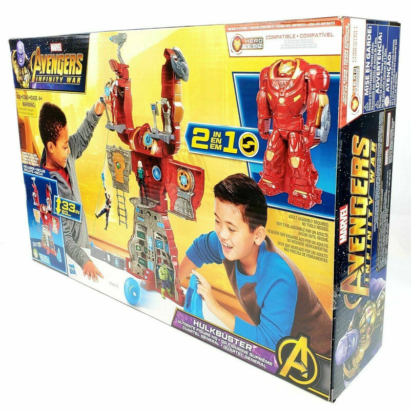 Hasbro Marvel Avengers Infinity War Hulkbuster Ultimate Figure HQ Playset with Target Tower & Roto-Blade Launcher
