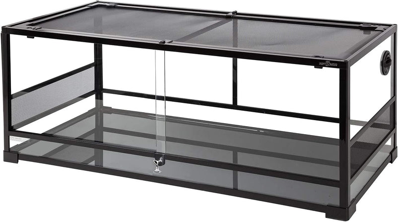 REPTI ZOO 67 Gallon Reptile Terrarium, Sliding Glass Doors, 48"x18"x18"
