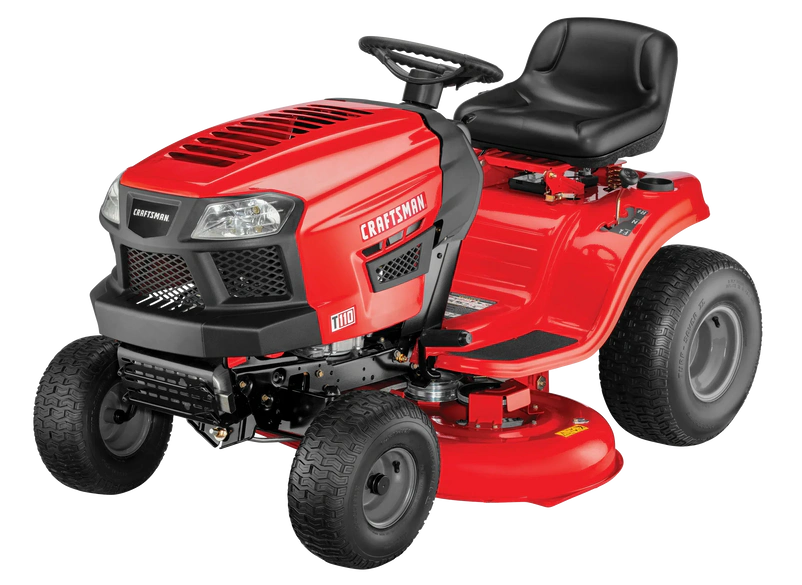 Craftsman T110 42-in Riding Lawn Mower 17.5 HP Briggs & Stratton Engine 7-Speed Transmission Model 13AN77XS093