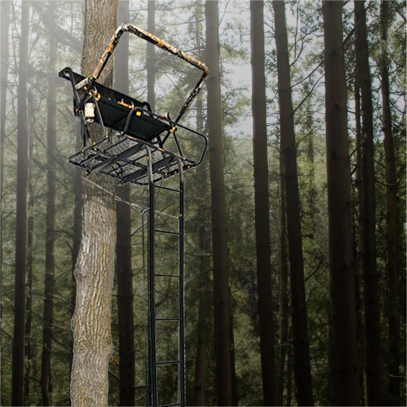 MUDDY Nexus XTL Ladder Tree Stand, 20ft, 500lb Capacity, 2-Person