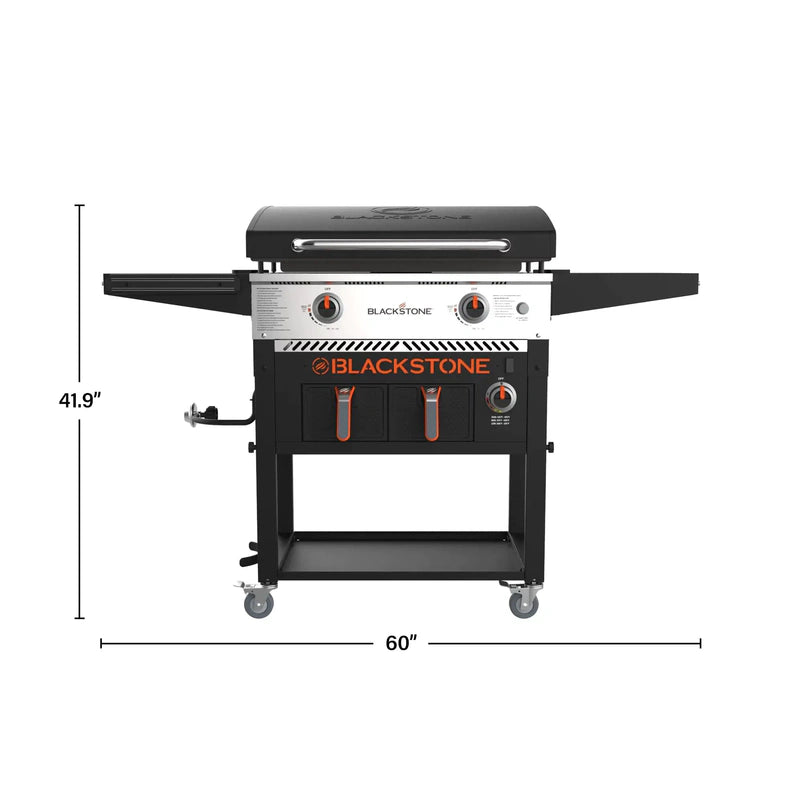 Clearance Sale,Blackstone 2-Burner 28" Griddle with Electric Air Fryer and Hood