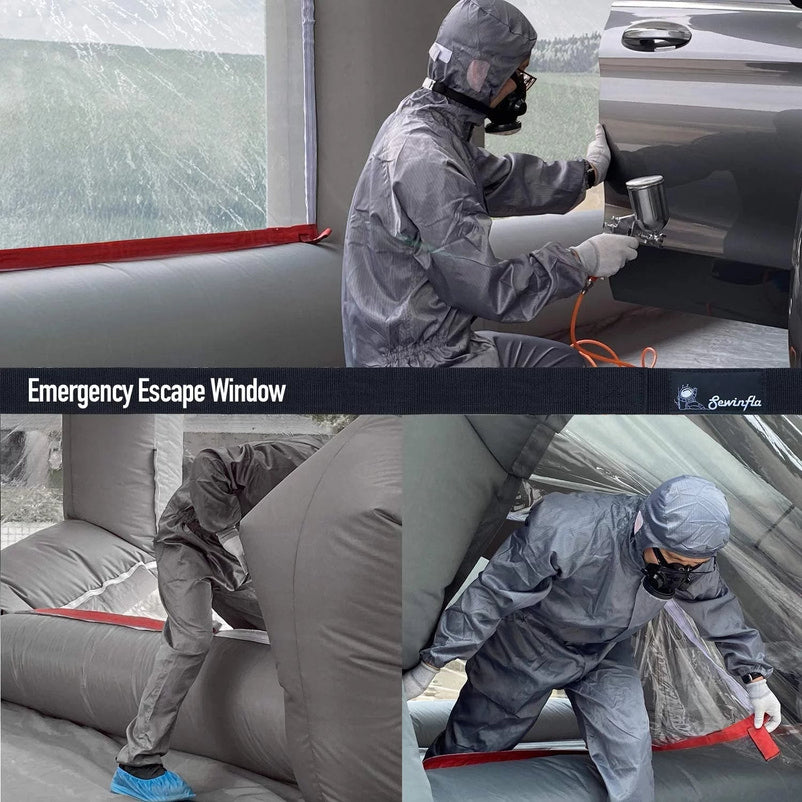 30x20x13Ft Inflatable Paint Booth with Blowers & Air Filter System – Professional Spray Tent
