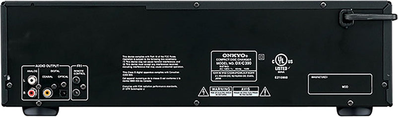 Onkyo DXC390 6 Disc CD Changer,Black